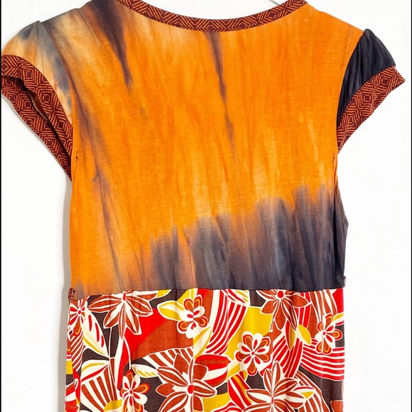 Zara Tribal Hawaiian Maxi Dress (M) - Picture 7 of 9